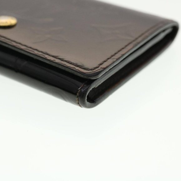 LOUIS VUITTON Vernis Anvelop Cult De Vuitto Card Case Amarante - Picture 7 of 15